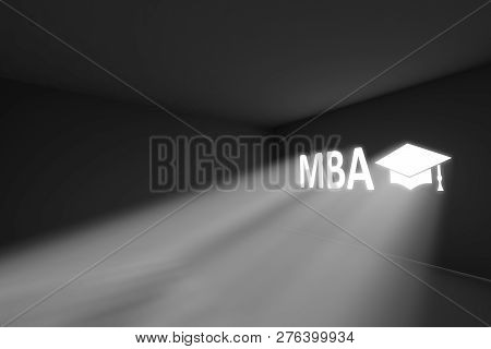 Mba Rays Volume Light Concept 3d Illustration
