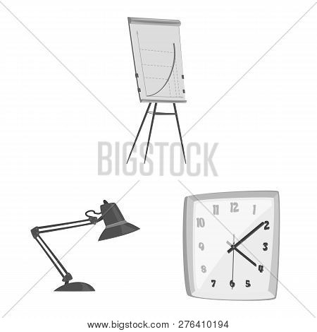 Vector Illustration Of Furniture And Work Symbol. Set Of Furniture And Home Stock Vector Illustratio