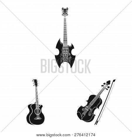 Vector Illustration Of Music And Tune Icon. Set Of Music And Tool Vector Icon For Stock.