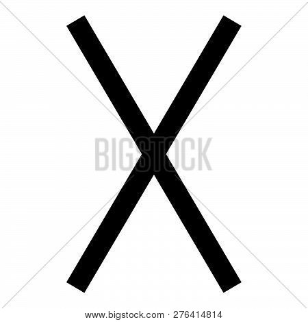 Gebo Rune Gift Talent Vector & Photo (Free Trial) | Bigstock