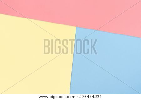 Bue Pink And Yellow Pastic Texture Background