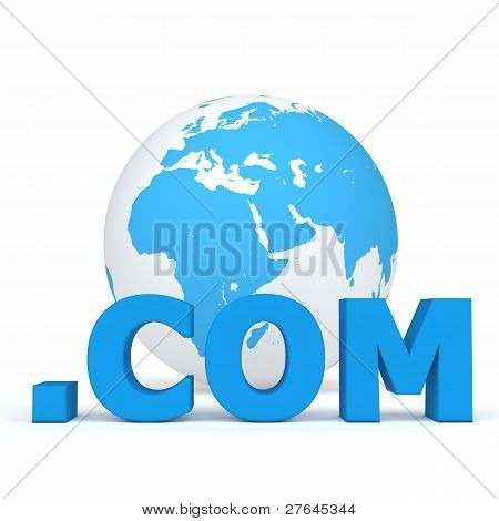 โดเมนระดับบนสุด - Dot Com ใน Fron ของโลก