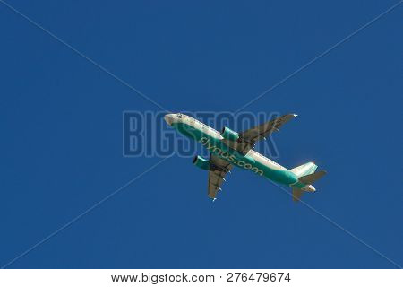 Passenger Airplane Taking Off From Airport