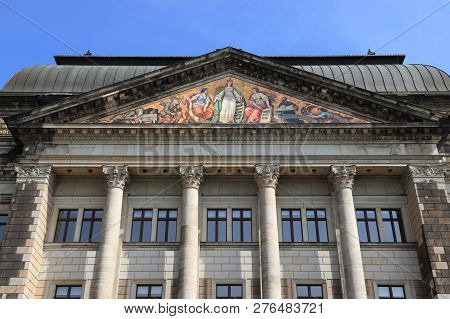 Dresden City In Germany. State Of Saxony Ministry Of Finance.