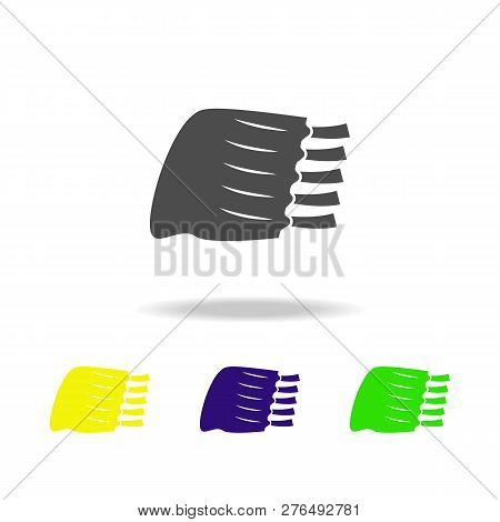 Pork Ribs Illustration. Element Of Meat Product Multicolored Icons For Mobile Concept And Web Apps. 