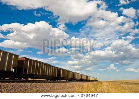 Train Disappears Into The Distance