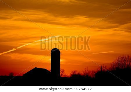 Sunset On The Farm