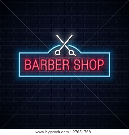 Barber Shop Neon Sign Vector Photo Free Trial Bigstock