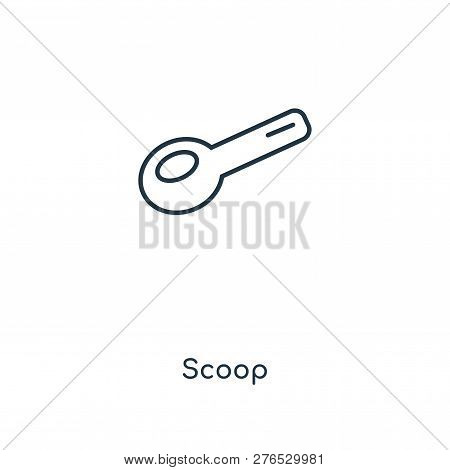 Scoop Icon In Trendy Design Style. Scoop Icon Isolated On White Background. Scoop Vector Icon Simple