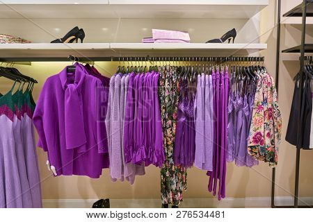 DUSSELDORF, GERMANY - CIRCA SEPTEMBER, 2018: interior shot of a shop in Dusseldorf.