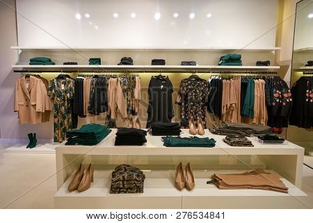 DUSSELDORF, GERMANY - CIRCA SEPTEMBER, 2018: interior shot of a shop in Dusseldorf.