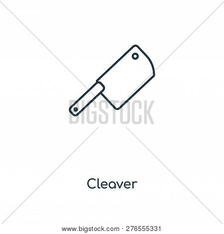 Cleaver Icon In Trendy Design Style. Cleaver Icon Isolated On White Background. Cleaver Vector Icon 