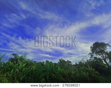 Blue Sky Clound Beautiful In Nature  Background Sunshine