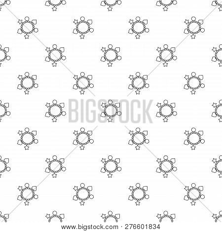 Charm Bracelet Pattern Seamless Repeating For Any Web Design