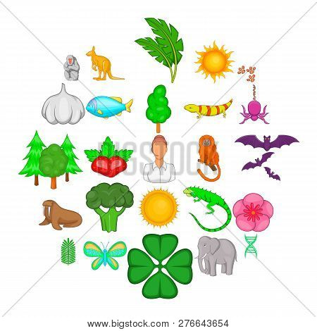 Instinct Icons Set. Cartoon Set Of 25 Instinct Icons For Web Isolated On White Background