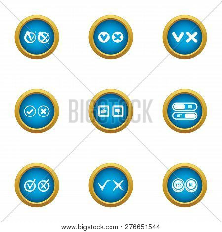Favourably Icons Set. Flat Set Of 9 Favourably Icons For Web Isolated On White Background