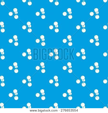 Pyramide Molecule Pattern Seamless Blue Repeat For Any Use