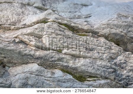 Image Of Stone Texture. An Interesting Background With A Fascinating Texture, Folded Over Hundreds O