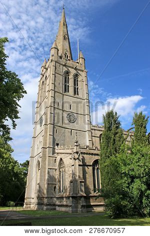Tower Of All Saints Church In Oakham, England