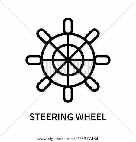 Steering Wheel Icon Isolated On White Background. Steering Wheel Icon Simple Sign. Steering Wheel Ic