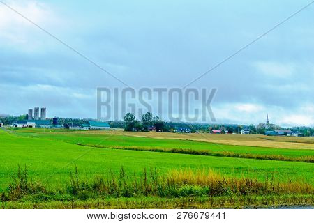 View Of Countryside In Saint Germain, Quebec, Canada