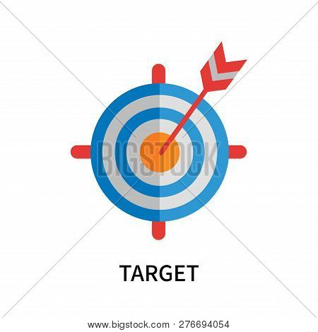 Target Icon Isolated On White Background. Target Icon Simple Sign. Target Icon Trendy And Modern Sym