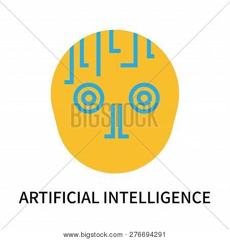 Artificial Intelligence Icon Isolated On White Background. Artificial Intelligence Icon Simple Sign.