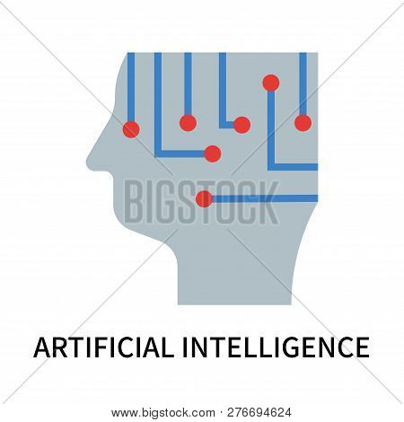 Artificial Intelligence Icon Isolated On White Background. Artificial Intelligence Icon Simple Sign.