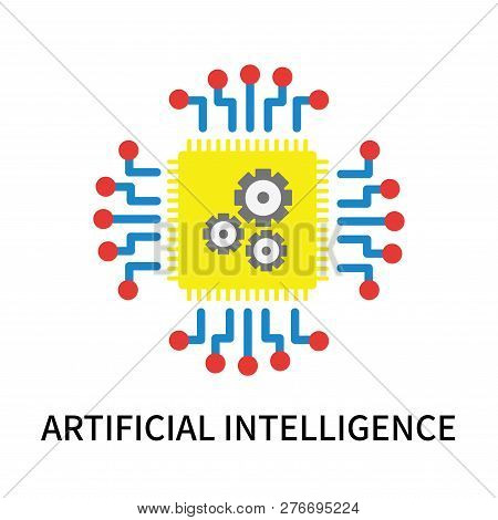 Artificial Intelligence Icon Isolated On White Background. Artificial Intelligence Icon Simple Sign.