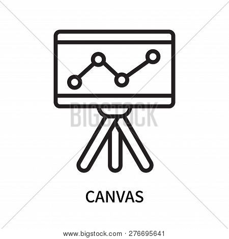 Canvas Icon Isolated On White Background. Canvas Icon Simple Sign. Canvas Icon Trendy And Modern Sym