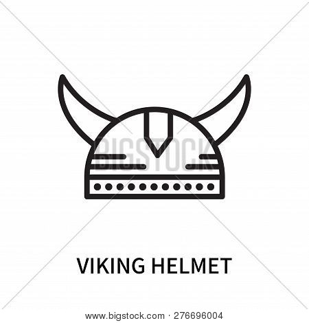 Viking Helmet Icon Isolated On White Background. Viking Helmet Icon Simple Sign. Viking Helmet Icon 