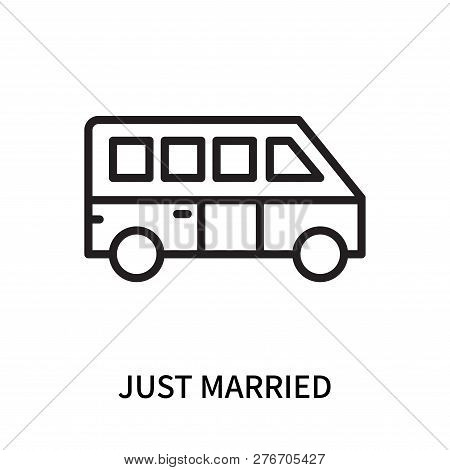 Just Married Icon Isolated On White Background. Just Married Icon Simple Sign. Just Married Icon Tre