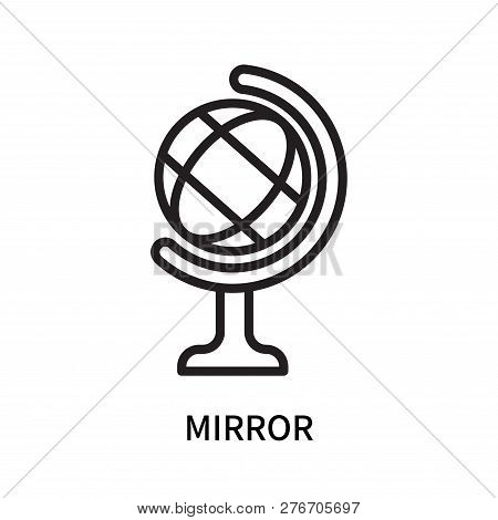 Mirror Icon Isolated On White Background. Mirror Icon Simple Sign. Mirror Icon Trendy And Modern Sym