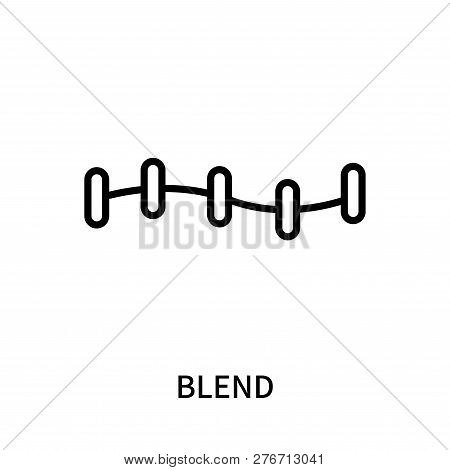 Blend Icon Isolated On White Background. Blend Icon Simple Sign. Blend Icon Trendy And Modern Symbol