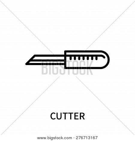 Cutter Icon Isolated On White Background. Cutter Icon Simple Sign. Cutter Icon Trendy And Modern Sym