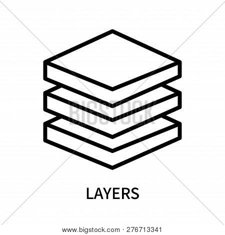 Layers Icon Isolated On White Background. Layers Icon Simple Sign. Layers Icon Trendy And Modern Sym