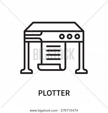 Plotter Icon Isolated On White Background. Plotter Icon Simple Sign. Plotter Icon Trendy And Modern 