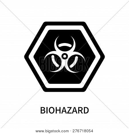 Biohazard Icon Isolated On White Background. Biohazard Icon Simple Sign. Biohazard Icon Trendy And M
