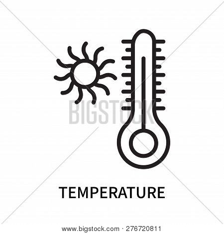 Temperature Icon Isolated On White Background. Temperature Icon Simple Sign. Temperature Icon Trendy