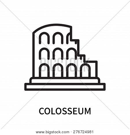 Colosseum Icon Isolated On White Background. Colosseum Icon Simple Sign. Colosseum Icon Trendy And M