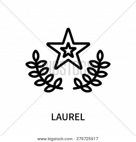 Laurel Icon Isolated On White Background. Laurel Icon Simple Sign. Laurel Icon Trendy And Modern Sym