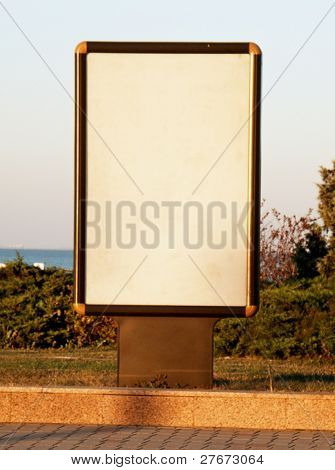 Vertikální prázdné billboard