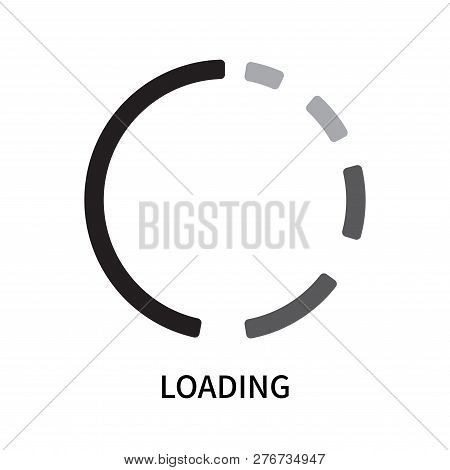 Loading Icon Isolated On White Background. Loading Icon Simple Sign. Loading Icon Trendy And Modern 