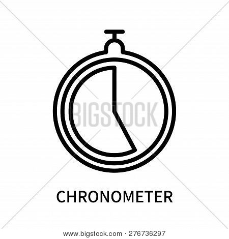Chronometer Icon Isolated On White Background. Chronometer Icon Simple Sign. Chronometer Icon Trendy