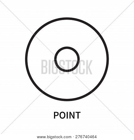 Point Icon Isolated On White Background. Point Icon Simple Sign. Point Icon Trendy And Modern Symbol