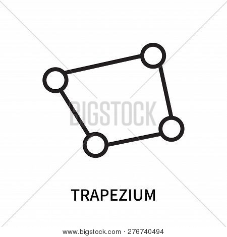 Trapezium Icon Isolated On White Background. Trapezium Icon Simple Sign. Trapezium Icon Trendy And M