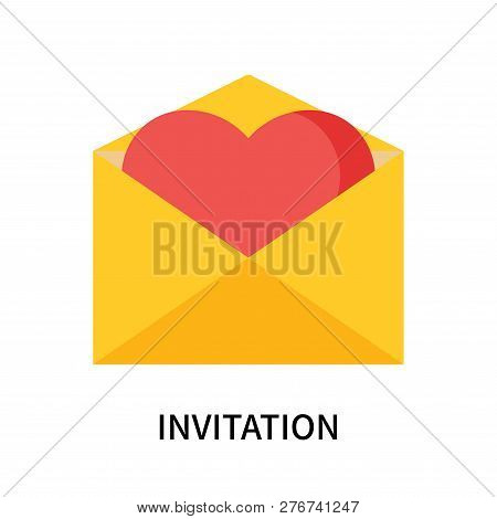 Invitation Icon Isolated On White Background. Invitation Icon Simple Sign. Invitation Icon Trendy An