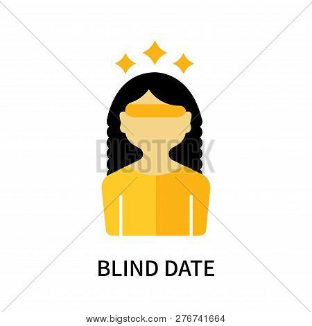 Blind Date Icon Isolated On White Background. Blind Date Icon Simple Sign. Blind Date Icon Trendy An