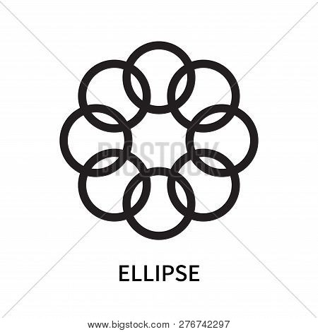 Ellipse Icon Isolated On White Background. Ellipse Icon Simple Sign. Ellipse Icon Trendy And Modern 