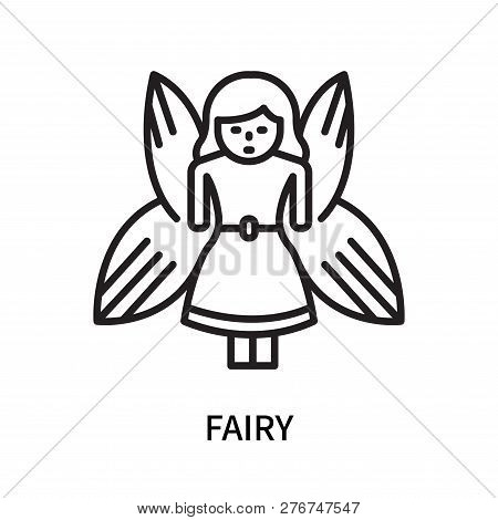 Fairy Icon Isolated On White Background. Fairy Icon Simple Sign. Fairy Icon Trendy And Modern Symbol